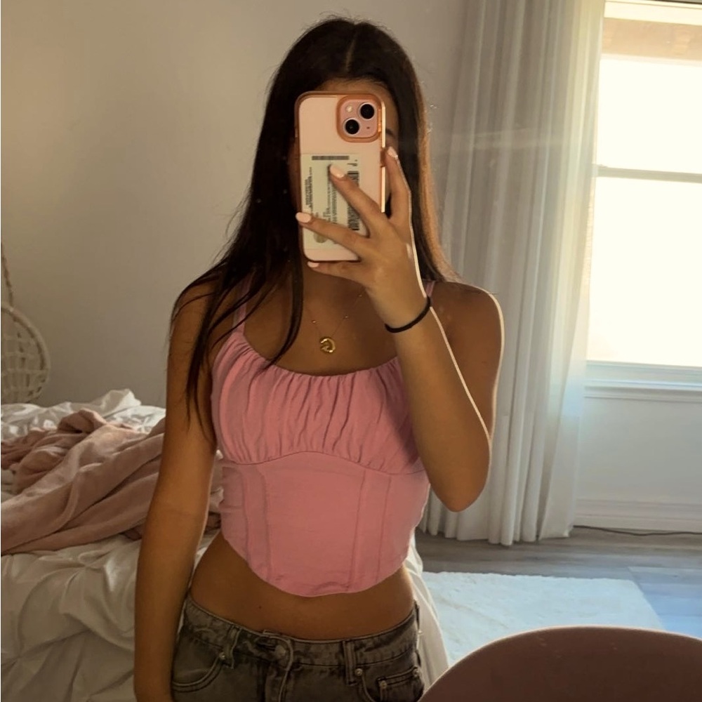 Hollister Pink Cropped Tank